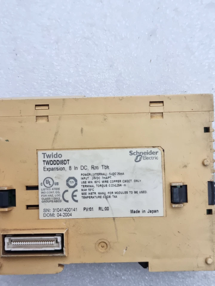 SCHNEIDER ELECTRIC TWDDDI8DT TWIDO DC IN PLC MODULE TWDDDI8DT